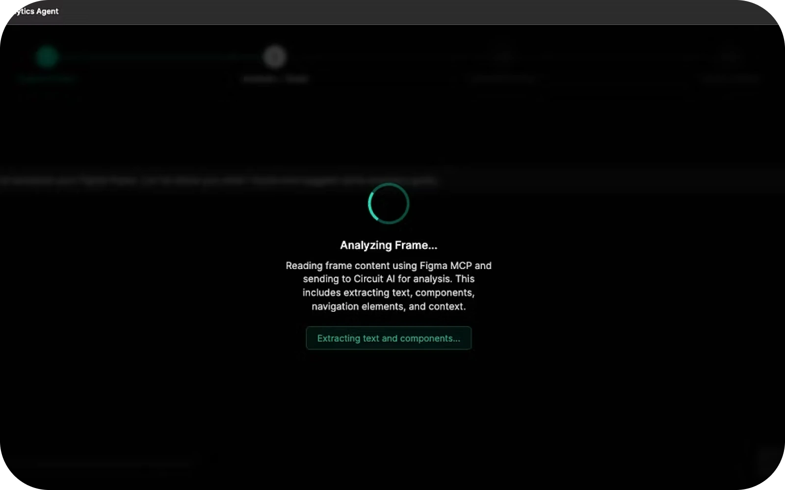 Metrics plugin analyzing a Figma frame